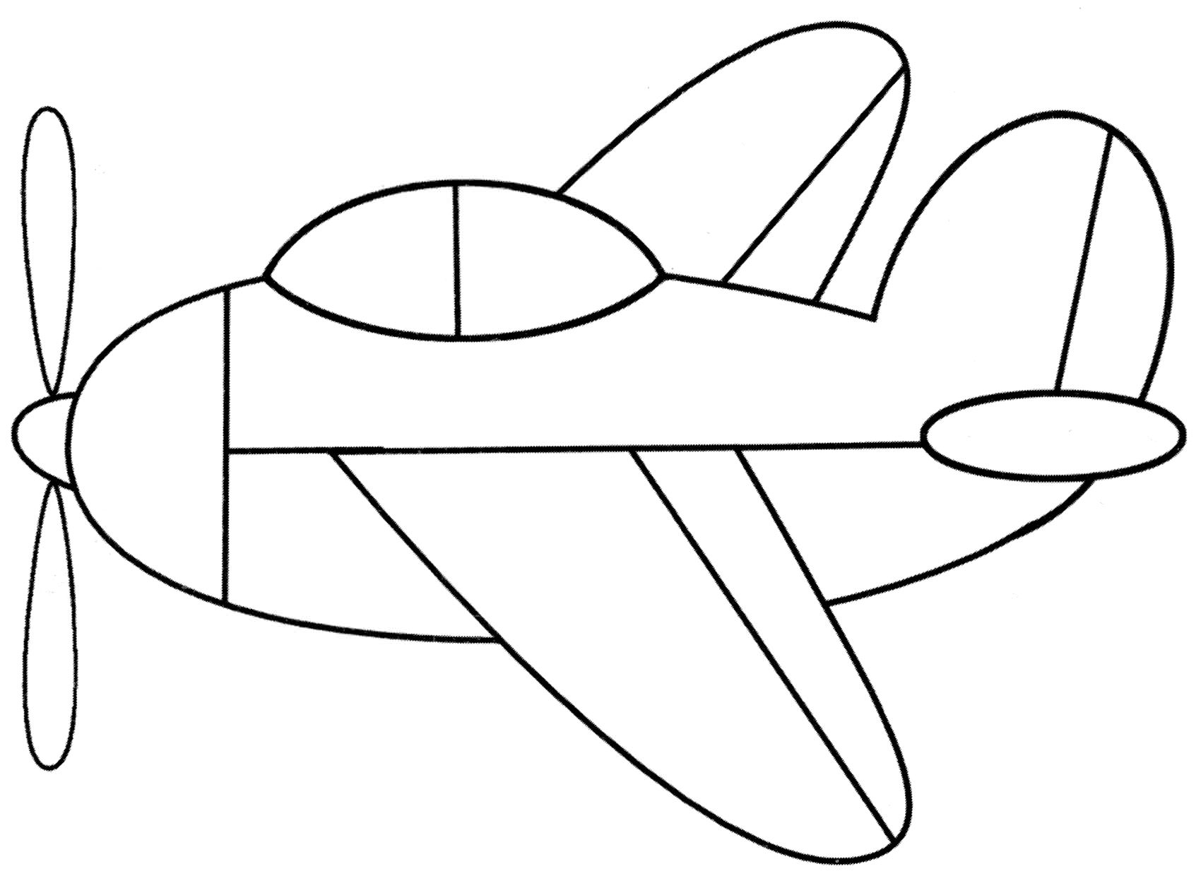 Раскраска Маленький самолетик