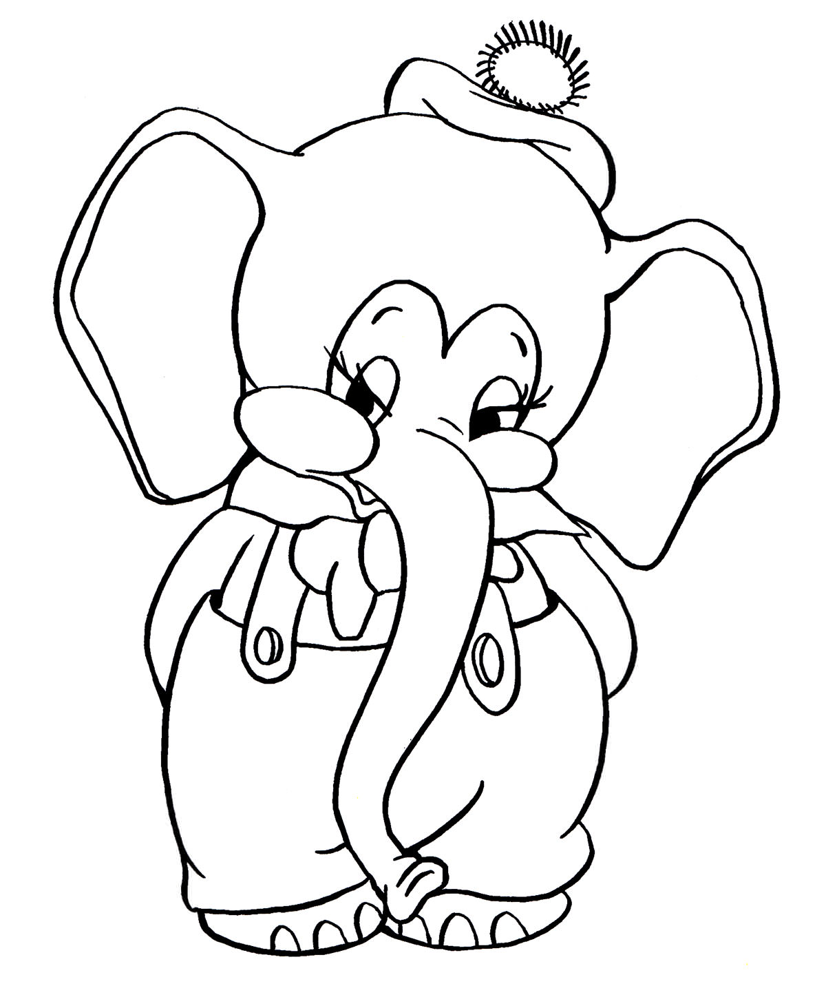 Розмальовка Слоненя