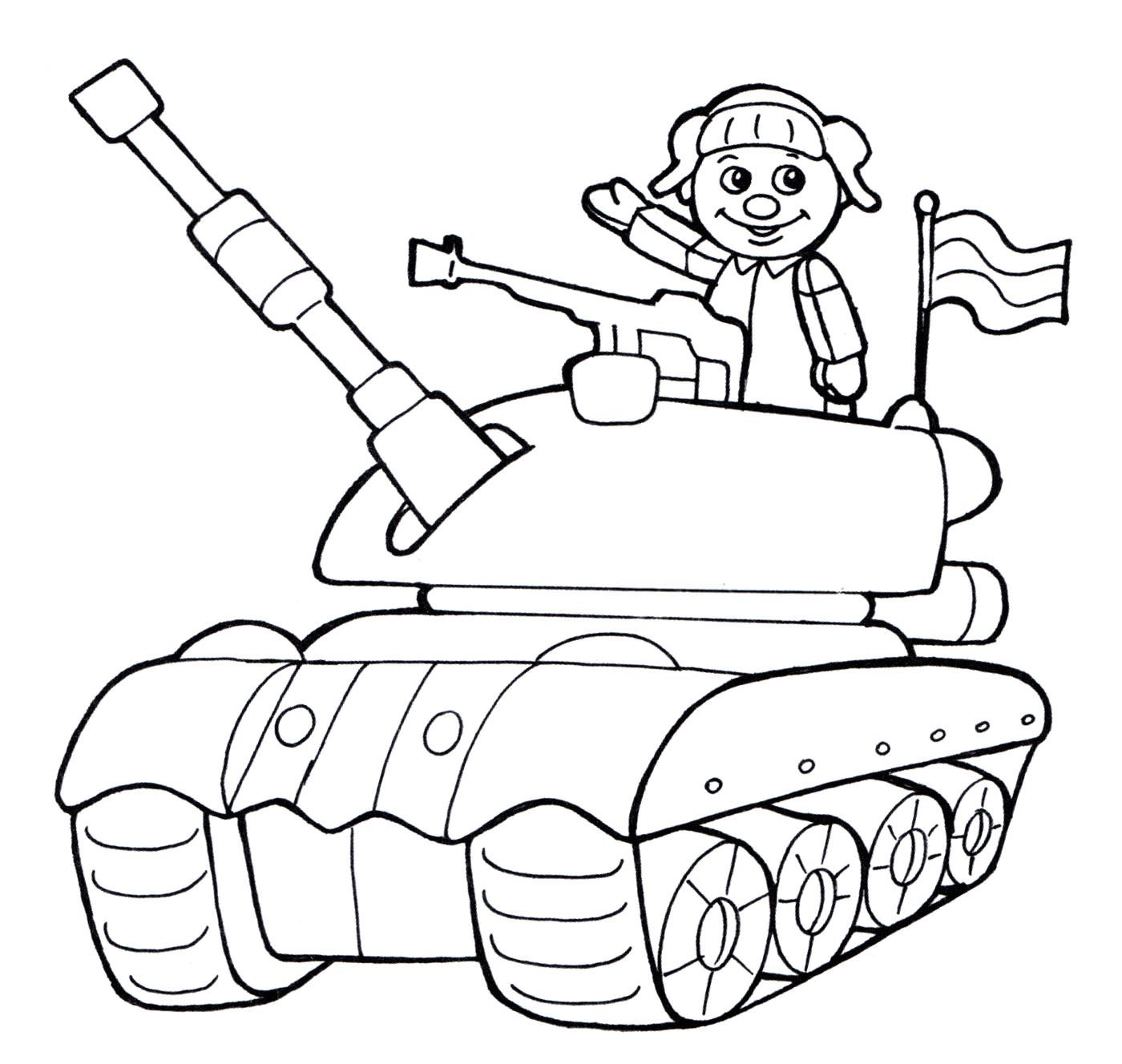 Розмальовка Іграшковий танк