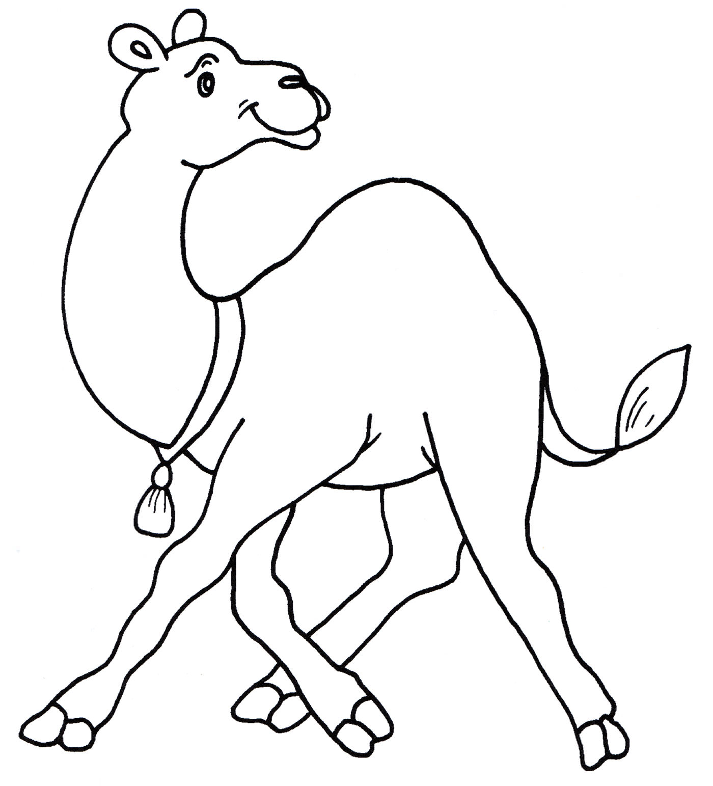 Розмальовка Верблюд з горбом
