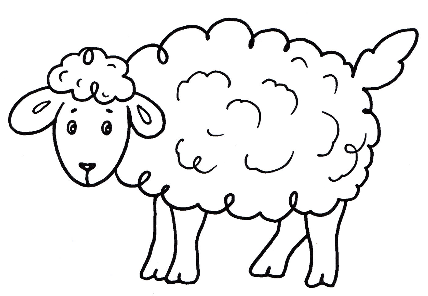 Розмальовка Добра овечка