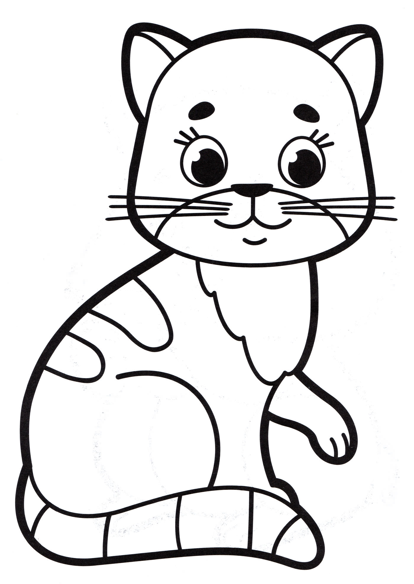 Розмальовка Мила кішка