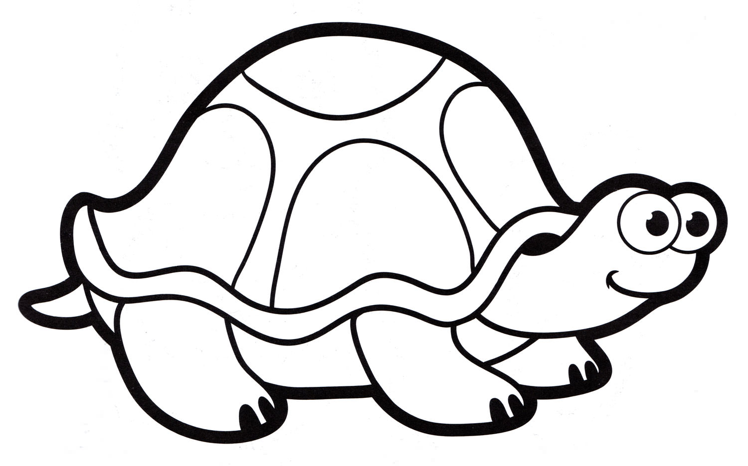 Розмальовка Мила черепаха