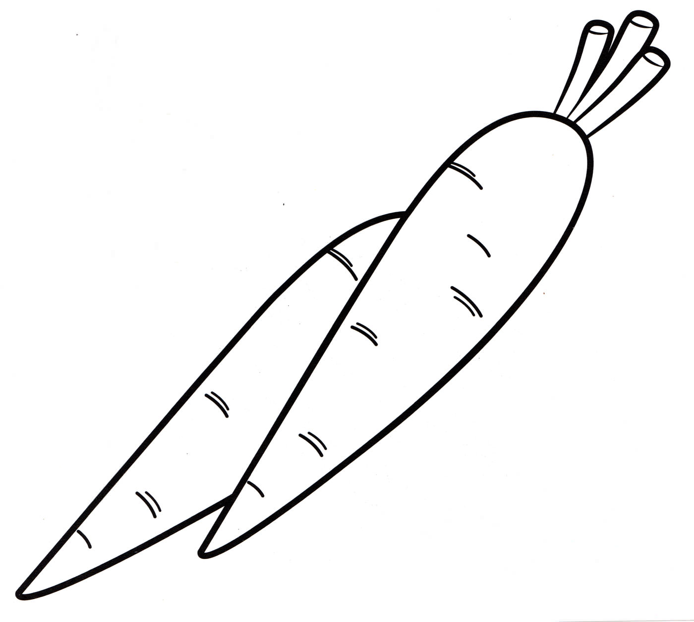Розмальовка Соковита морква