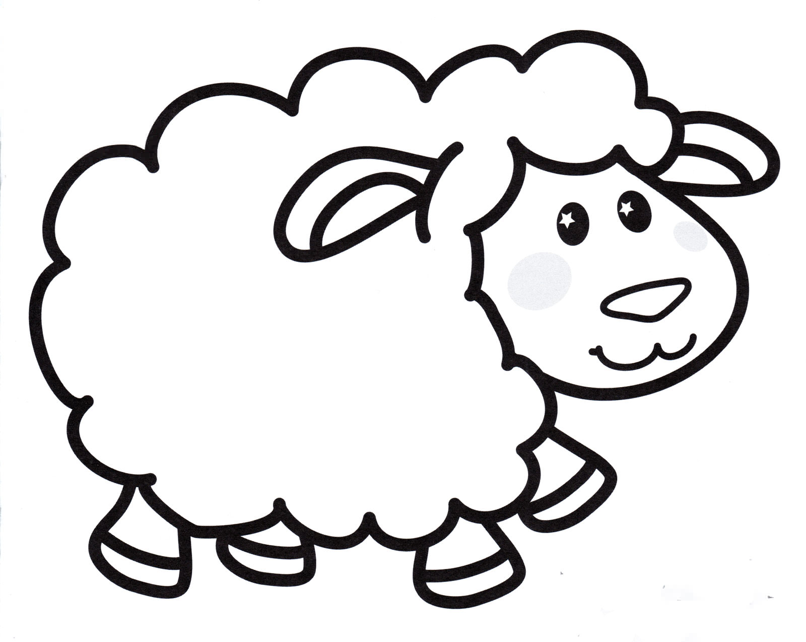 Розмальовка Мила овечка