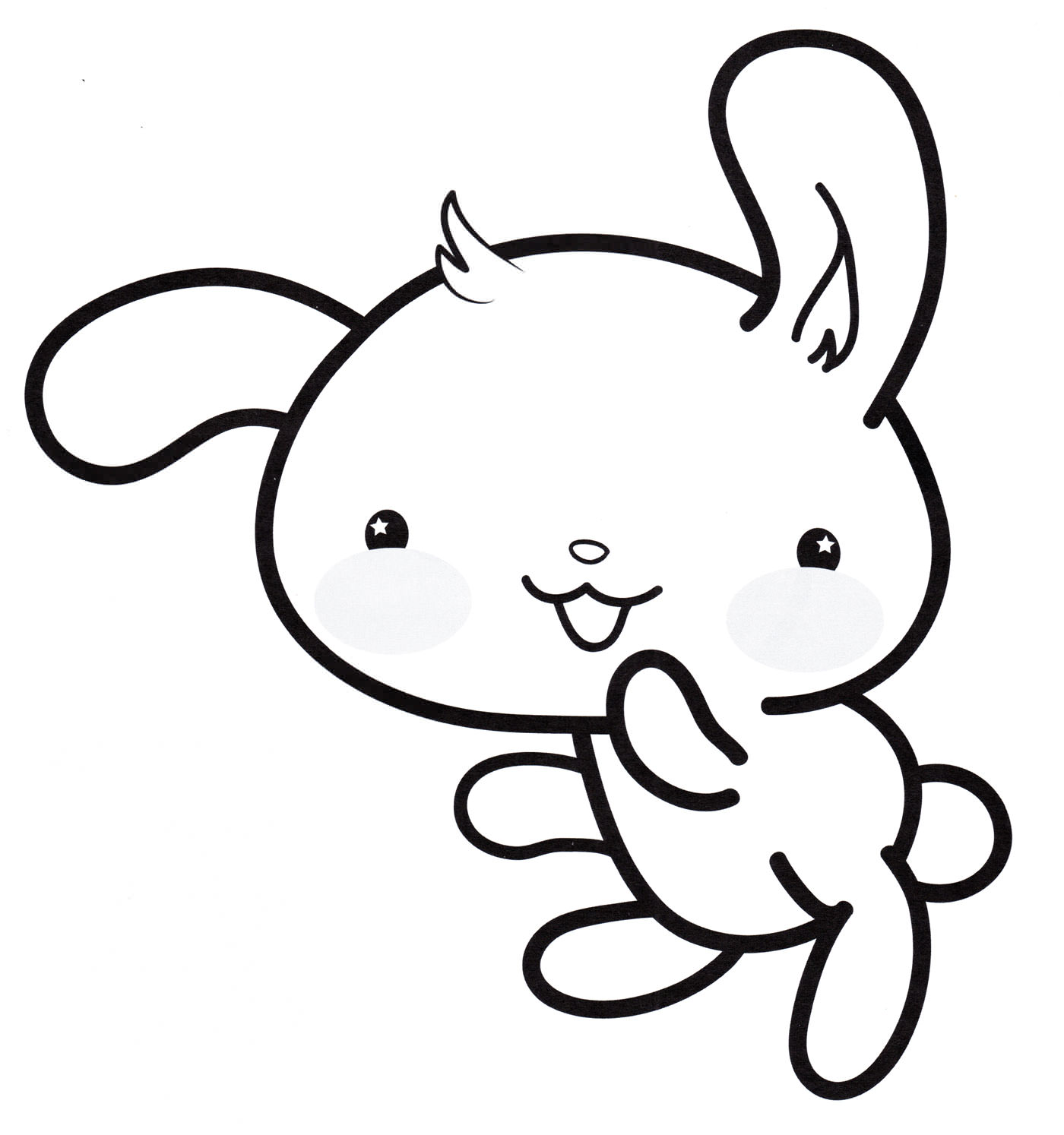 Розмальовка Маленький кролик