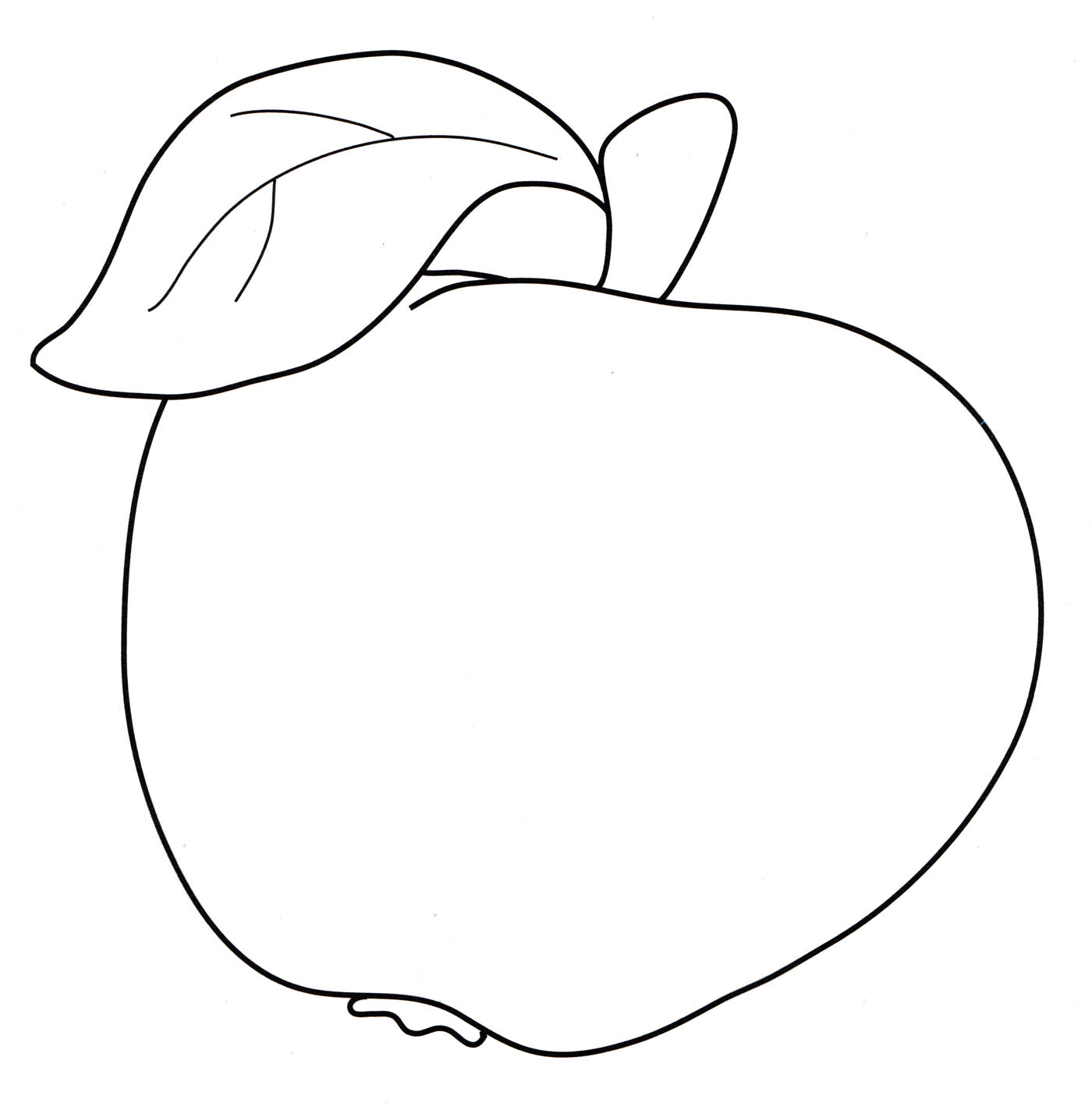 Розмальовка Смачне яблуко