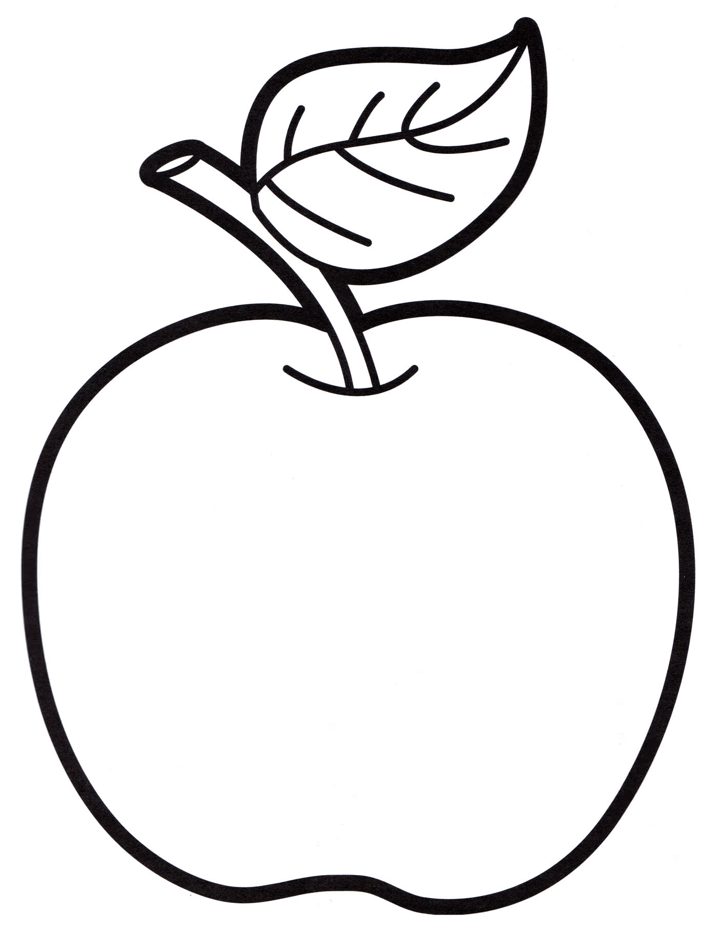 Розмальовка Гарне яблуко