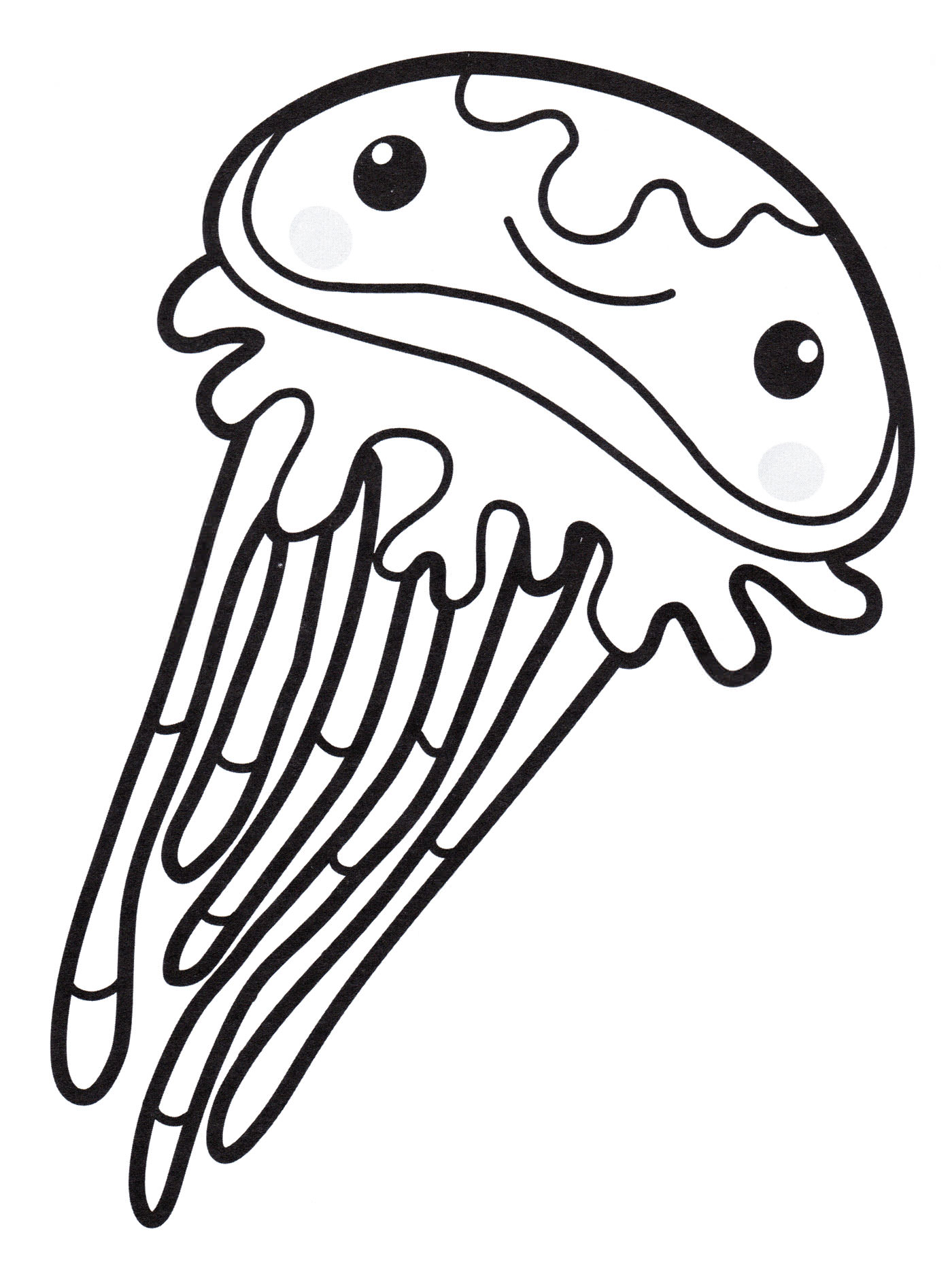 Розмальовка Мила медуза