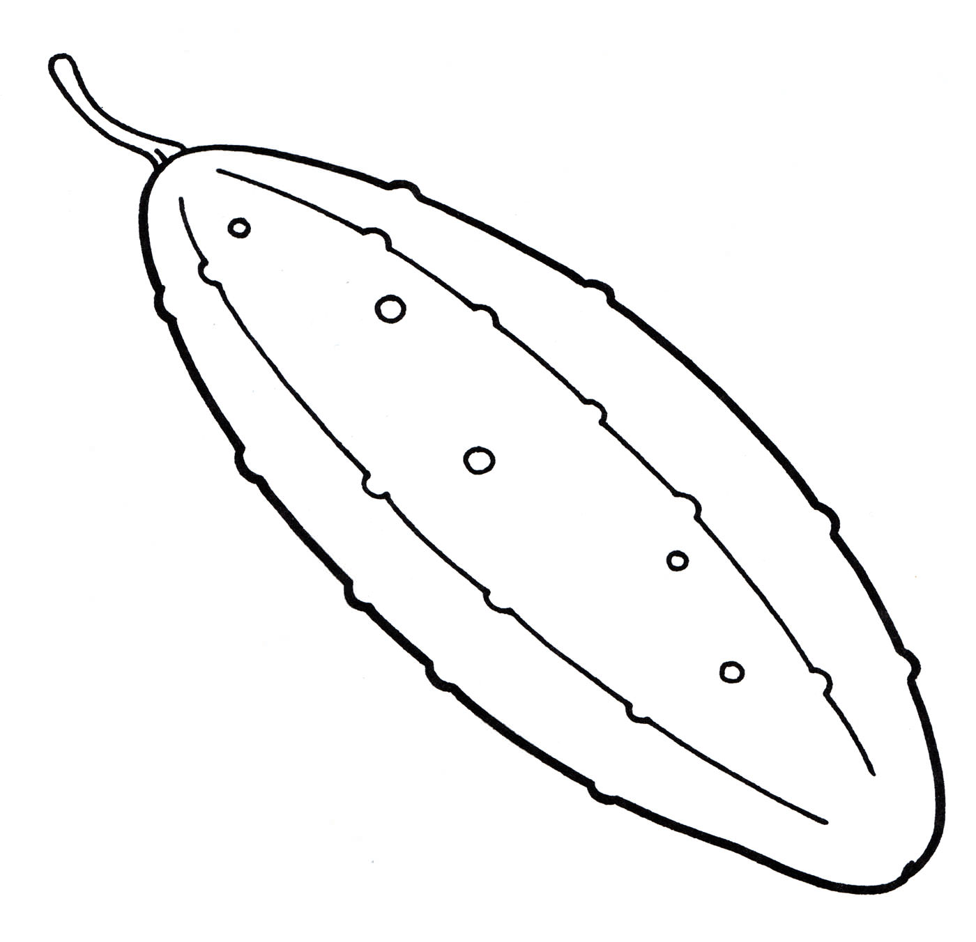 Розмальовка Хрумкий огірок