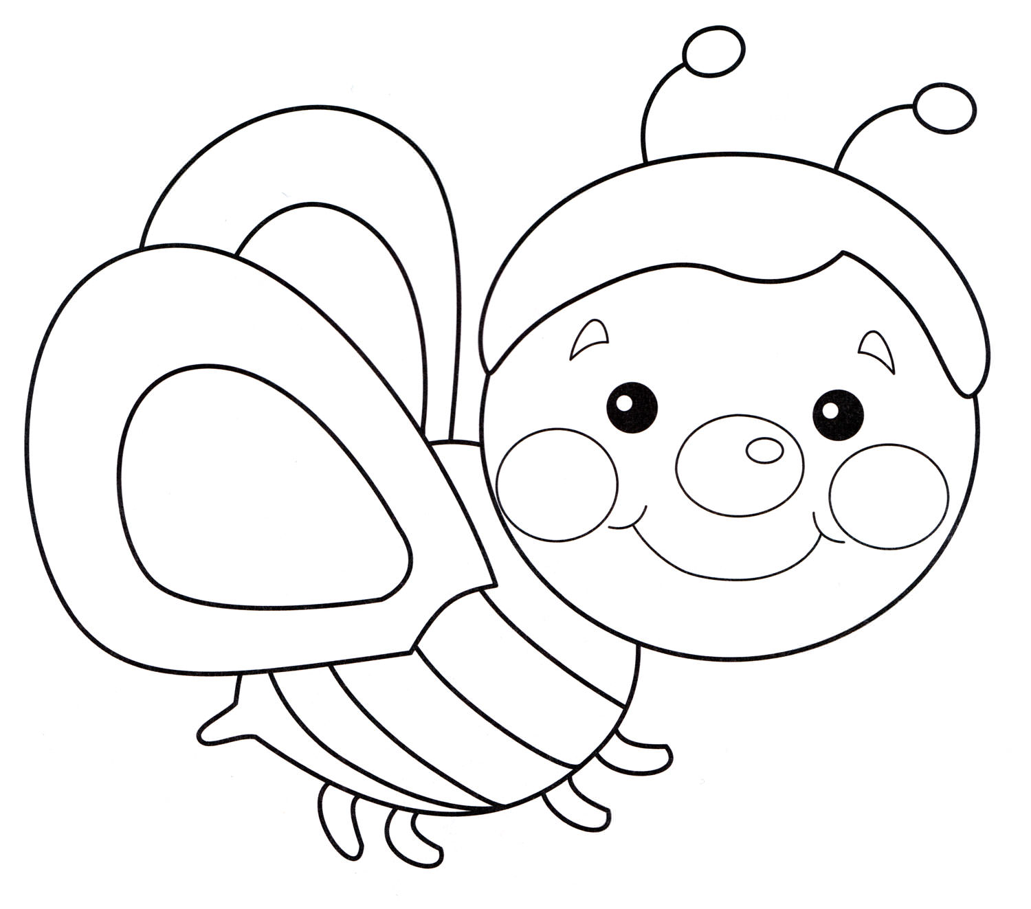 Розмальовка Бджілка Жу-жу