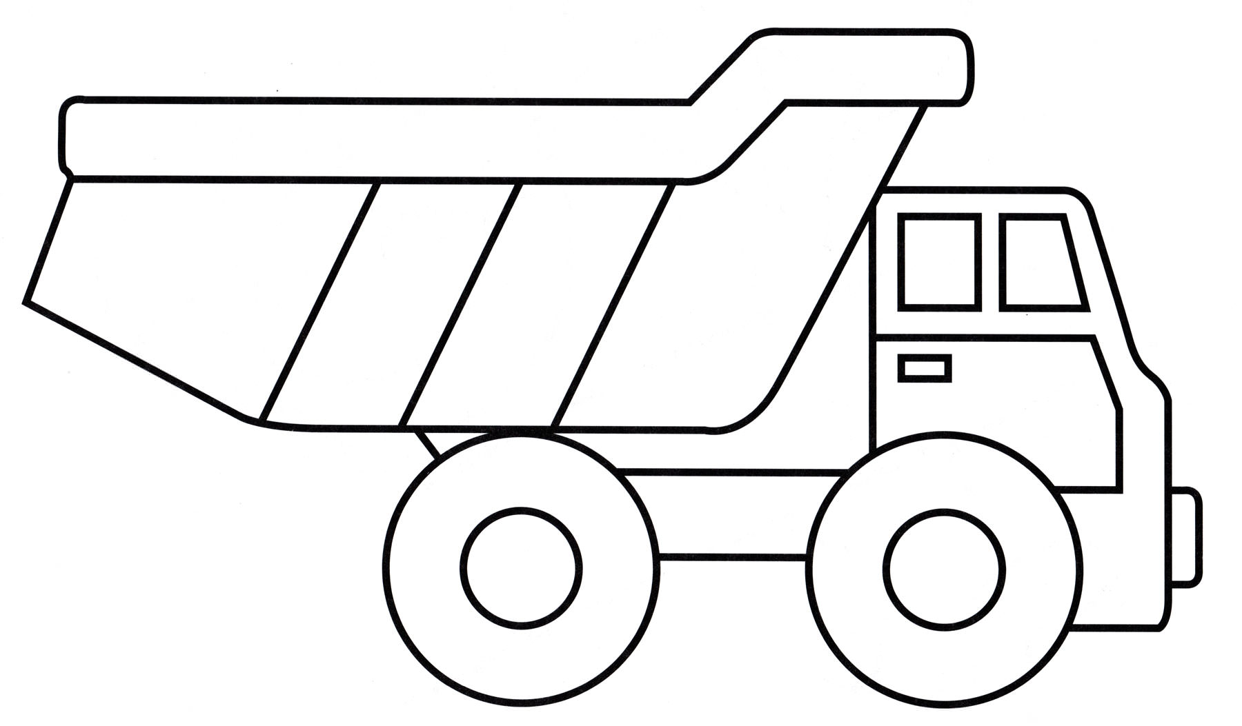 Раскраска Игрушечный грузовик