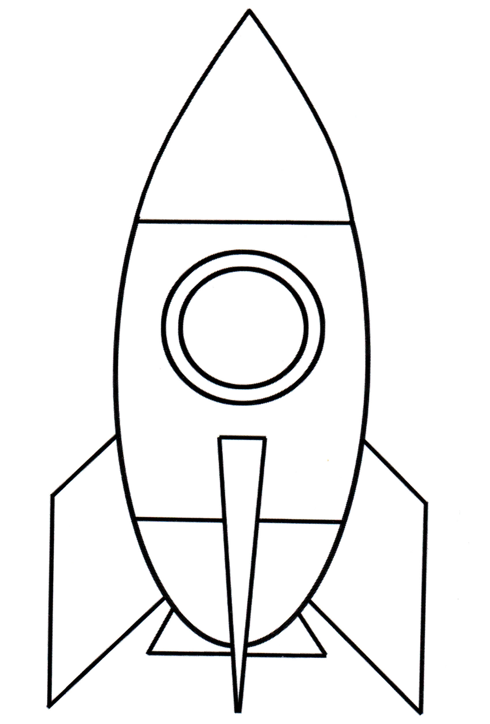 Раскраска Космическая ракета игрушка