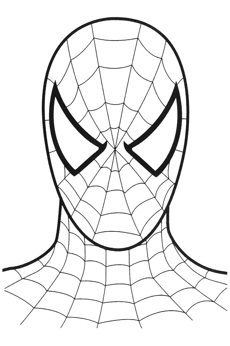 Розмальовка Костюм людини-павука